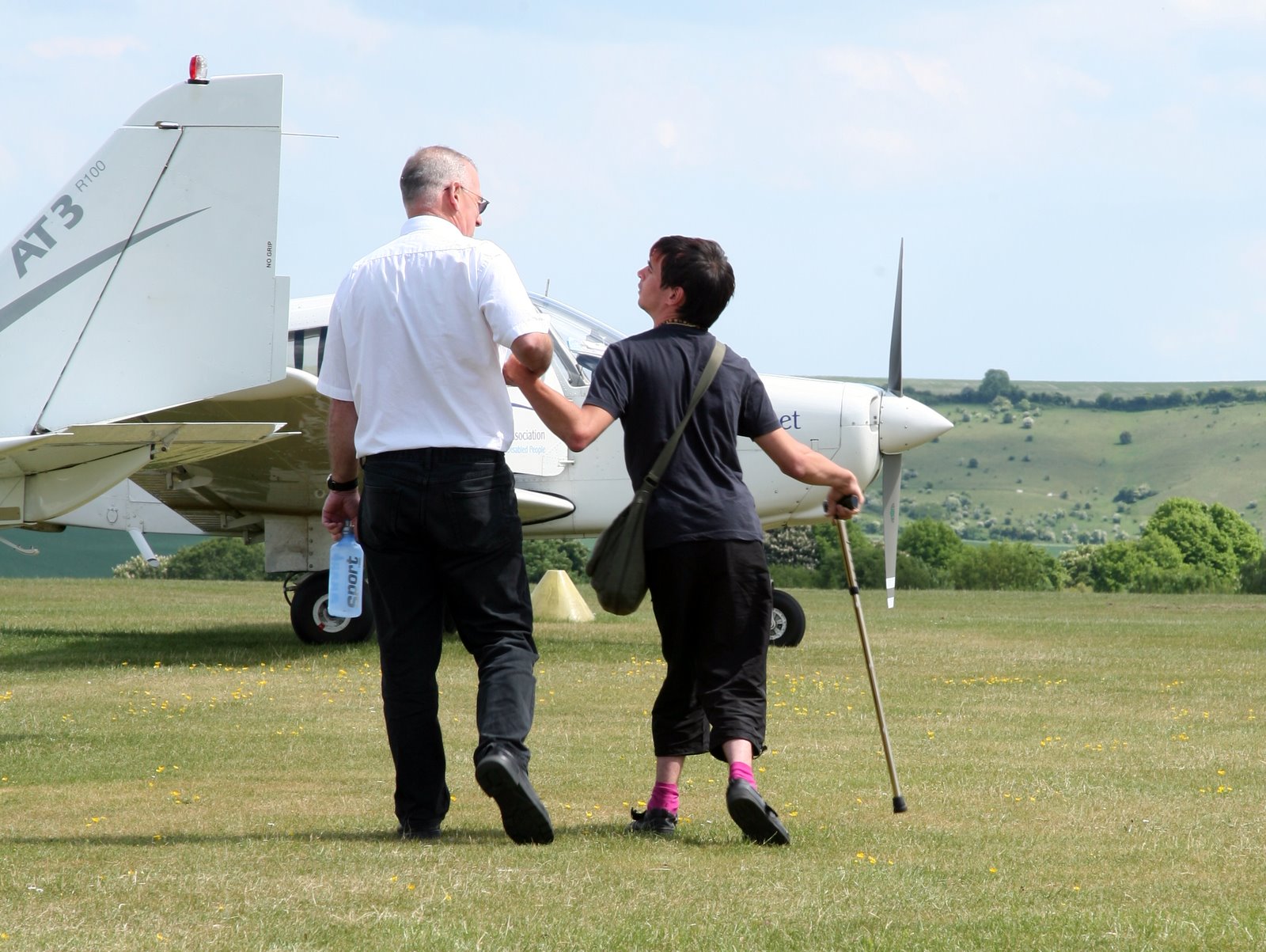 Aerobility, Flynqy and Cornwall Airport provide fliying lessons for people with disabilities