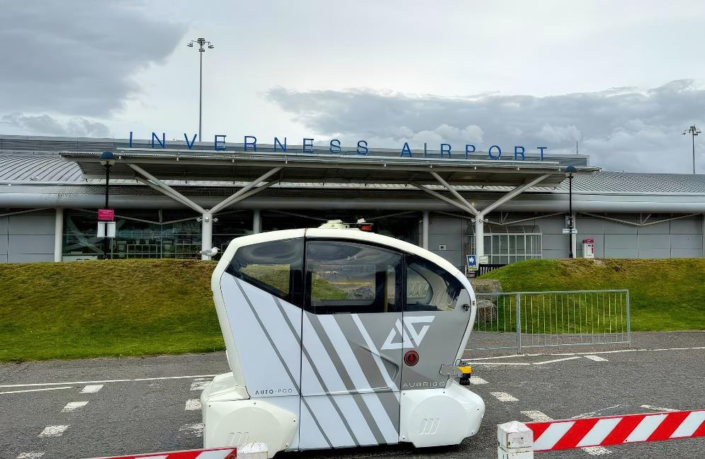 Aurrigo introduces autonomous vehicles to Inverness Airport