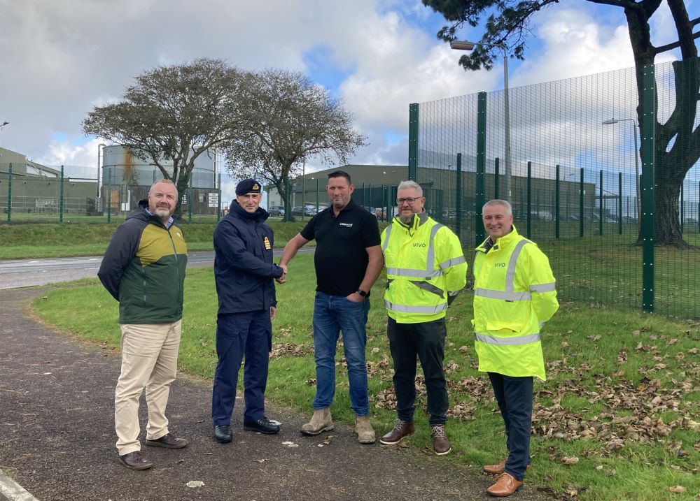 Nine mile – huge new perimeter fence around RNAS Culdrose completed by VIVO