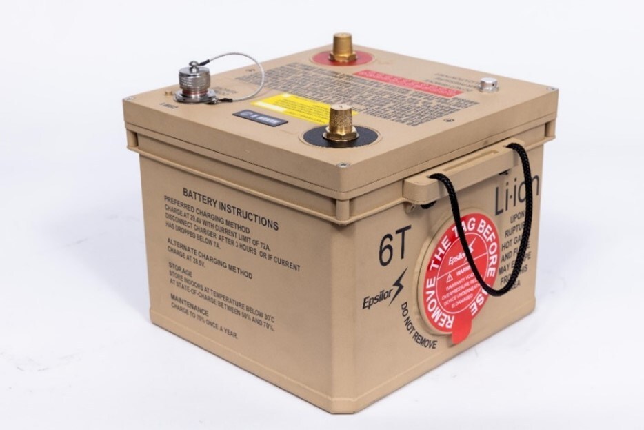 Epsilor presenting new NATO 6T Li-Ion battery at IAVC