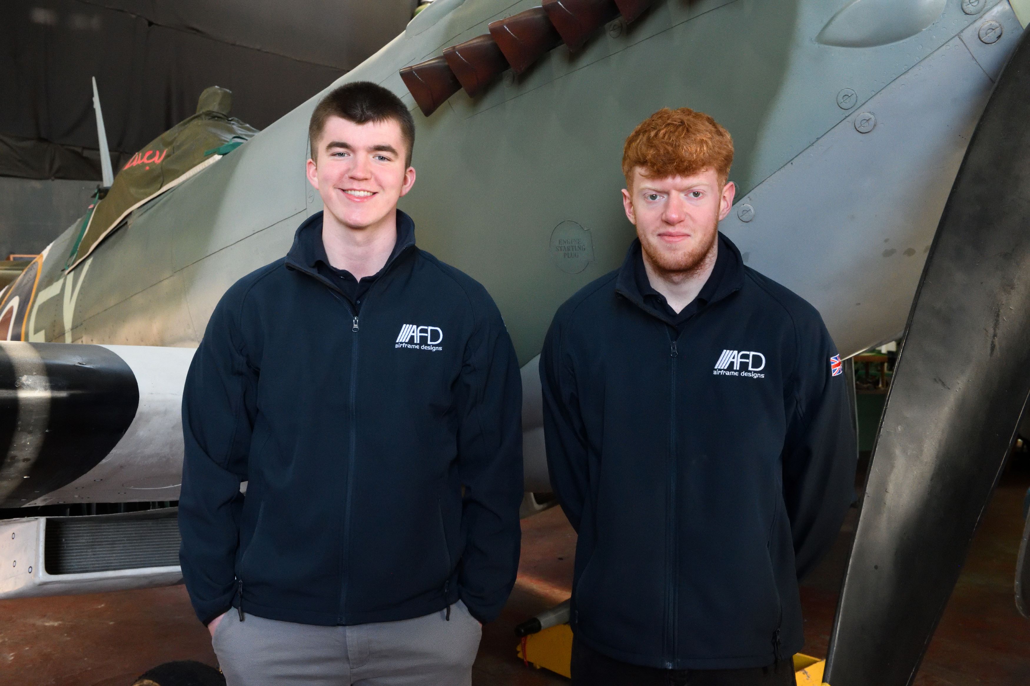 Apprentices gain new skills working on Spitfire