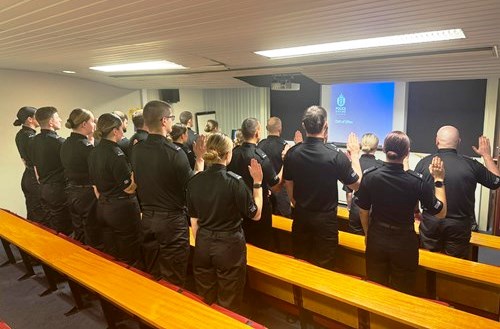 Police Scotland probationers take oath of office