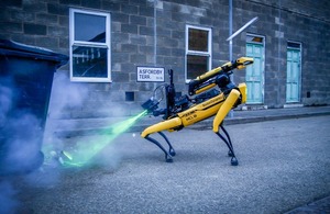 Dstl trials bomb disposal robots