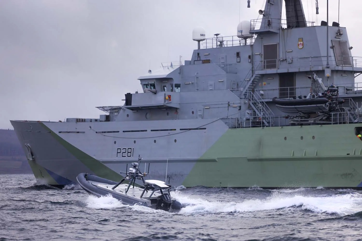 Uncrewed boats shadow warships in Royal Navy trials